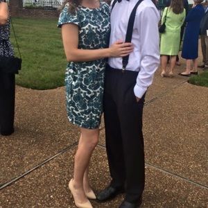 Paisley Print Dress With Pockets